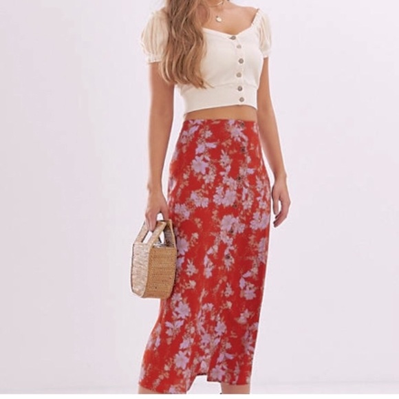 SOLD Free People • retro love skirt - Picture 2 of 7